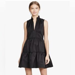 Amanda Uprichard Black Ruffle Dress